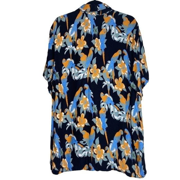 Vintage Koko Knot Resort Wear Parrot Hawaiian Button-Up Shirt Sz XL - Picture 2 of 7